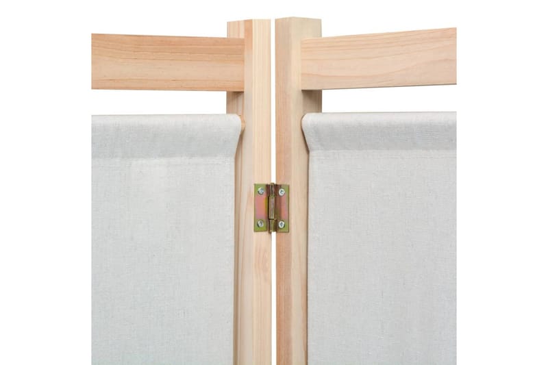 Rumsavdelare 3 paneler gräddvit 120x170x4 cm tyg - Vit - Inredning & dekor - Dekor & inredningsdetaljer - Rumsavdelare