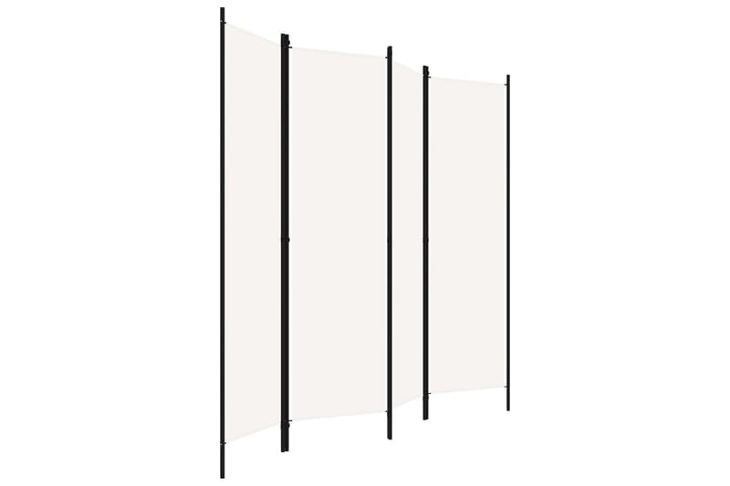 Rumsavdelare 4 paneler gräddvit 200x180 cm - Vit - Inredning & dekor - Dekor & inredningsdetaljer - Rumsavdelare