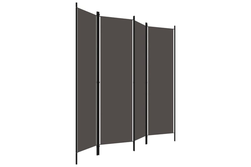 Rumsavdelare 4 paneler antracit 200x180 cm - Grå - Inredning & dekor - Dekor & inredningsdetaljer - Rumsavdelare