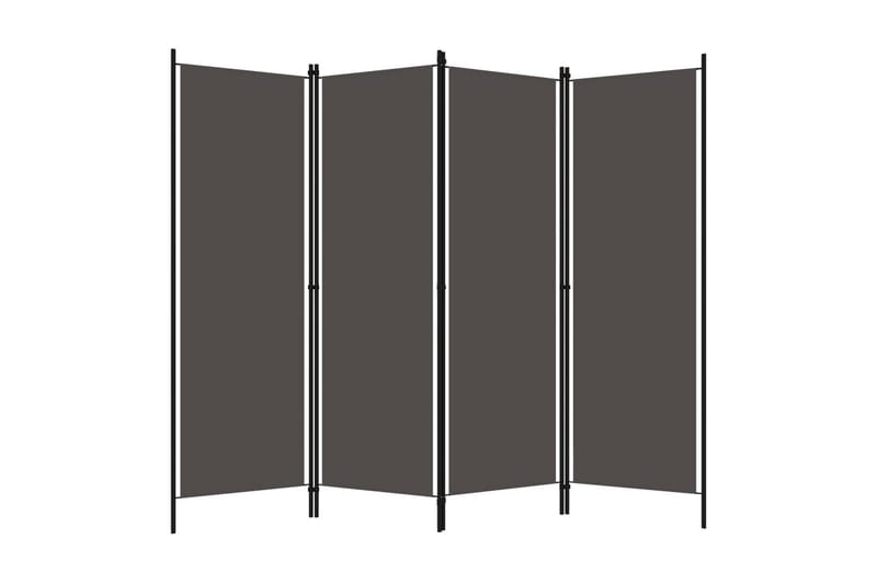 Rumsavdelare 4 paneler antracit 200x180 cm - Grå - Inredning & dekor - Dekor & inredningsdetaljer - Rumsavdelare