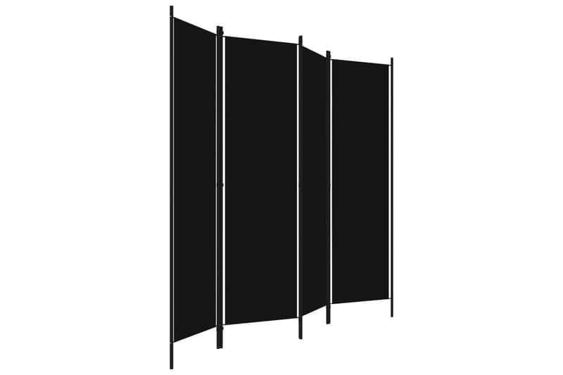 Rumsavdelare 4 paneler svart 200x180 cm - Svart - Inredning & dekor - Dekor & inredningsdetaljer - Rumsavdelare