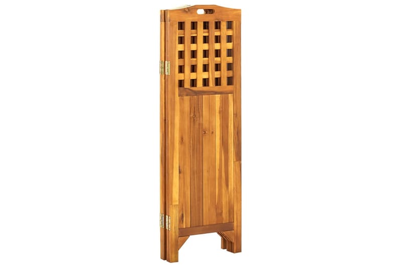 Rumsavdelare 4 paneler 161x2x120 cm massivt akaciaträ - Brun - Inredning & dekor - Dekor & inredningsdetaljer - Rumsavdelare