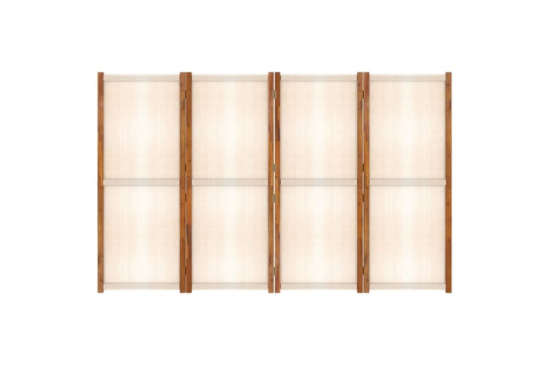 Rumsavdelare 4 paneler gräddvit 280x180 cm - Kräm - Inredning & dekor - Dekor & inredningsdetaljer - Rumsavdelare