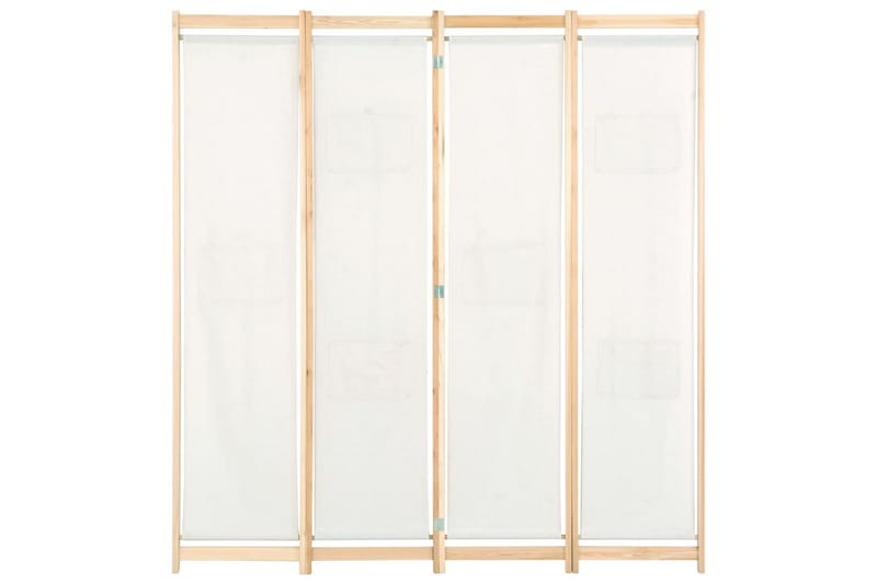 Rumsavdelare 4 paneler 160x170x4 cm gräddvit tyg - Inredning & dekor - Dekor & inredningsdetaljer - Rumsavdelare