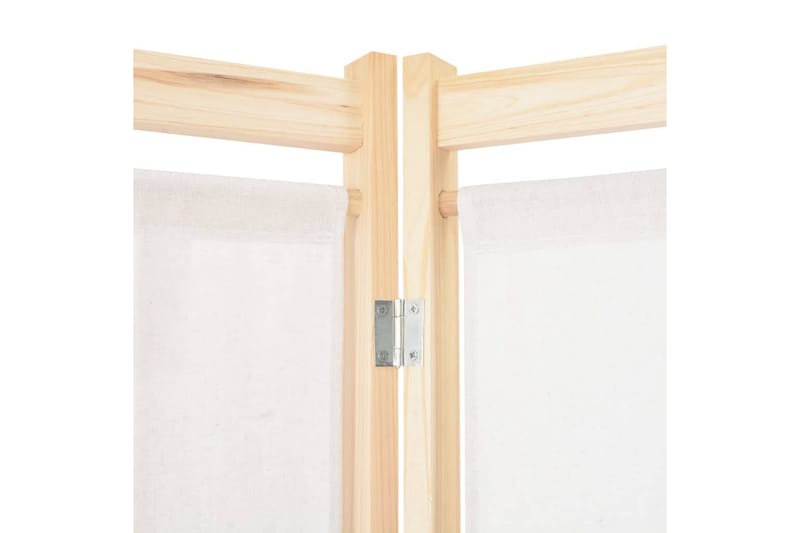 Rumsavdelare 4 paneler 160x170x4 cm gräddvit tyg - Inredning & dekor - Dekor & inredningsdetaljer - Rumsavdelare