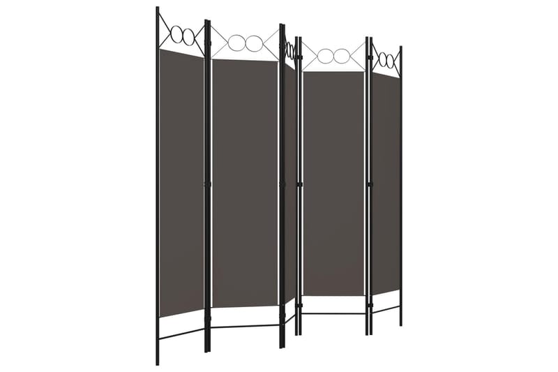 Rumsavdelare 5 paneler antracit 200x180 cm - Grå - Inredning & dekor - Dekor & inredningsdetaljer - Rumsavdelare
