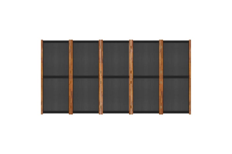 Rumsavdelare 5 paneler svart 350x180 cm - Svart - Inredning & dekor - Dekor & inredningsdetaljer - Rumsavdelare