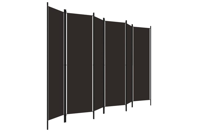 Rumsavdelare 6 paneler brun 300x180 cm - Brun - Inredning & dekor - Dekor & inredningsdetaljer - Rumsavdelare
