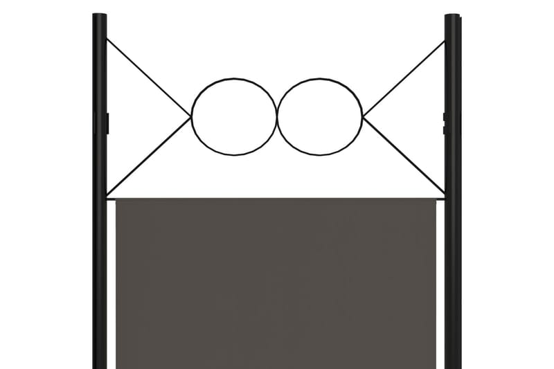 Rumsavdelare 6 paneler antracit 240x180 cm - Grå - Inredning & dekor - Dekor & inredningsdetaljer - Rumsavdelare