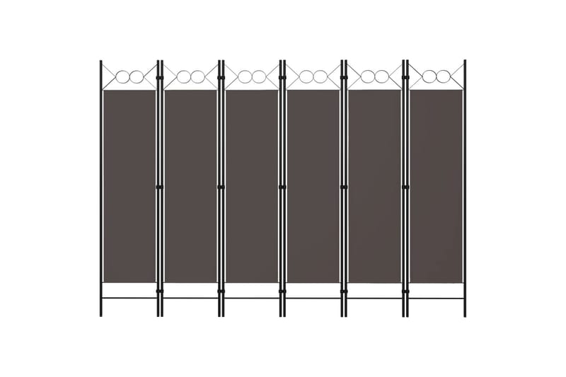 Rumsavdelare 6 paneler antracit 240x180 cm - Grå - Inredning & dekor - Dekor & inredningsdetaljer - Rumsavdelare