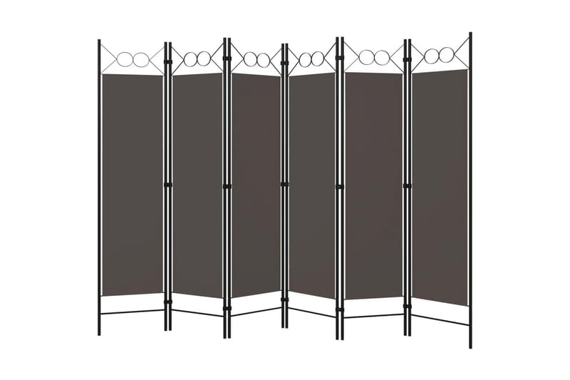 Rumsavdelare 6 paneler antracit 240x180 cm - Grå - Inredning & dekor - Dekor & inredningsdetaljer - Rumsavdelare