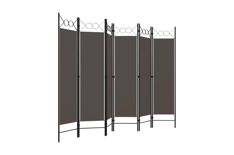 Rumsavdelare 6 paneler antracit 240x180 cm - Grå - Inredning & dekor - Dekor & inredningsdetaljer - Rumsavdelare