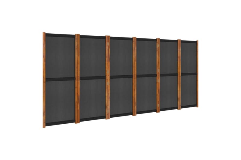 Rumsavdelare 6 paneler svart 420x180 cm - Svart - Inredning & dekor - Dekor & inredningsdetaljer - Rumsavdelare