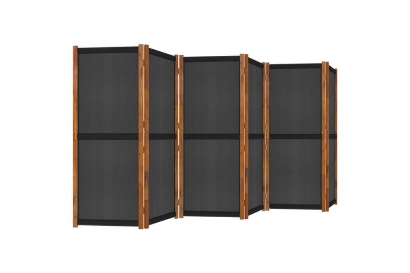 Rumsavdelare 6 paneler svart 420x180 cm - Svart - Inredning & dekor - Dekor & inredningsdetaljer - Rumsavdelare