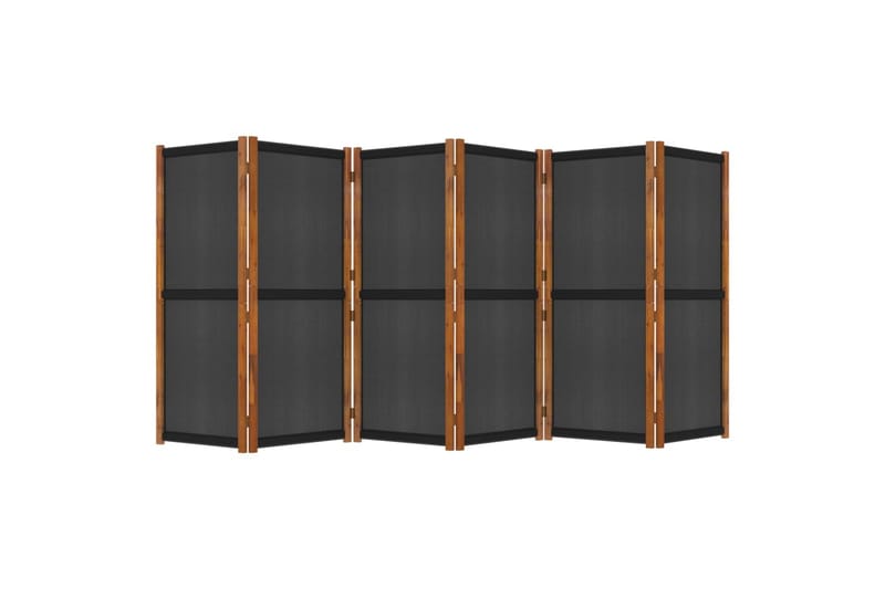Rumsavdelare 6 paneler svart 420x180 cm - Svart - Inredning & dekor - Dekor & inredningsdetaljer - Rumsavdelare