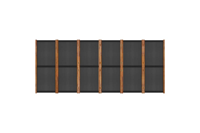 Rumsavdelare 6 paneler svart 420x180 cm - Svart - Inredning & dekor - Dekor & inredningsdetaljer - Rumsavdelare