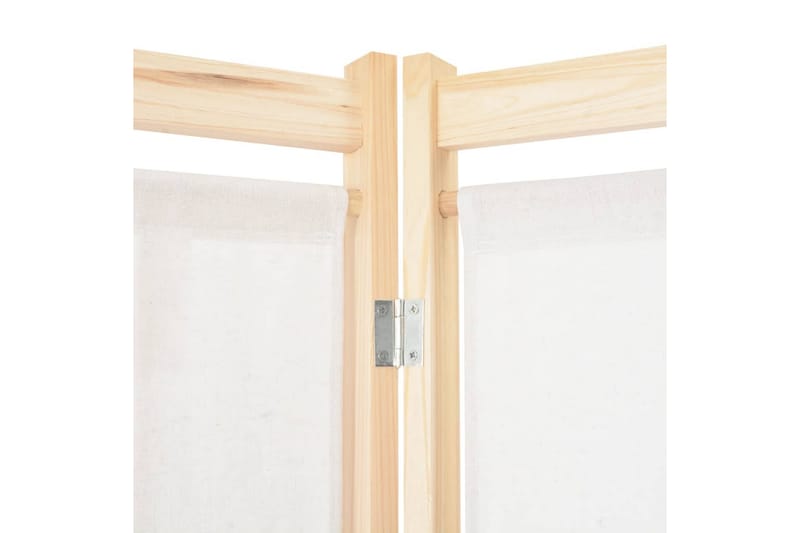 Rumsavdelare 6 paneler 240x170x4 cm gräddvit tyg - Vit - Inredning & dekor - Dekor & inredningsdetaljer - Rumsavdelare