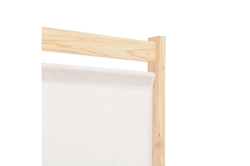 Rumsavdelare 6 paneler 240x170x4 cm gräddvit tyg - Vit - Inredning & dekor - Dekor & inredningsdetaljer - Rumsavdelare