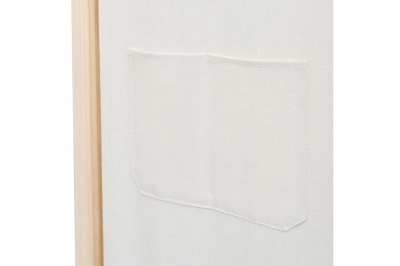 Rumsavdelare 6 paneler 240x170x4 cm gräddvit tyg - Vit - Inredning & dekor - Dekor & inredningsdetaljer - Rumsavdelare