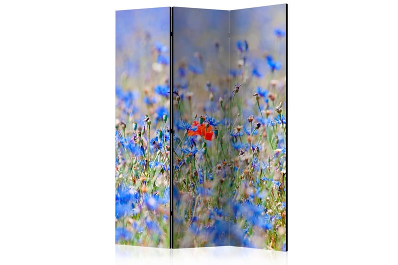 RUMSAVDELARE A Sky-Colored Meadow - Cornflowers 135x172 cm - Artgeist sp. z o. o. - Inredning & dekor - Dekor & inredningsdetaljer - Rumsavdelare