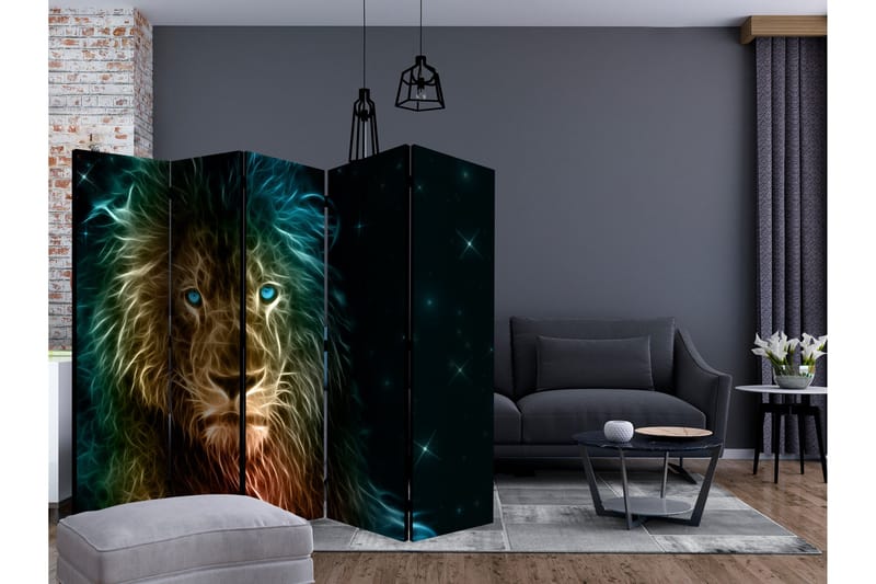 Rumsavdelare - Abstract lion... II 225x172 - Artgeist sp. z o. o. - Inredning & dekor - Dekor & inredningsdetaljer - Rumsavdelare