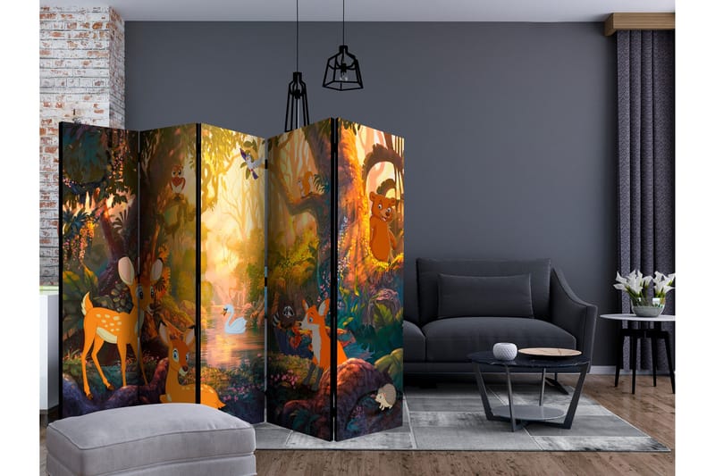 Rumsavdelare - Animals in the Forest II 225x172 - Artgeist sp. z o. o. - Inredning & dekor - Dekor & inredningsdetaljer - Rumsavdelare