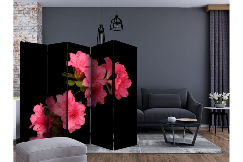 Rumsavdelare Azalea in Black II 225x172 cm - Artgeist sp. z o. o. - Inredning & dekor - Dekor & inredningsdetaljer - Rumsavdelare