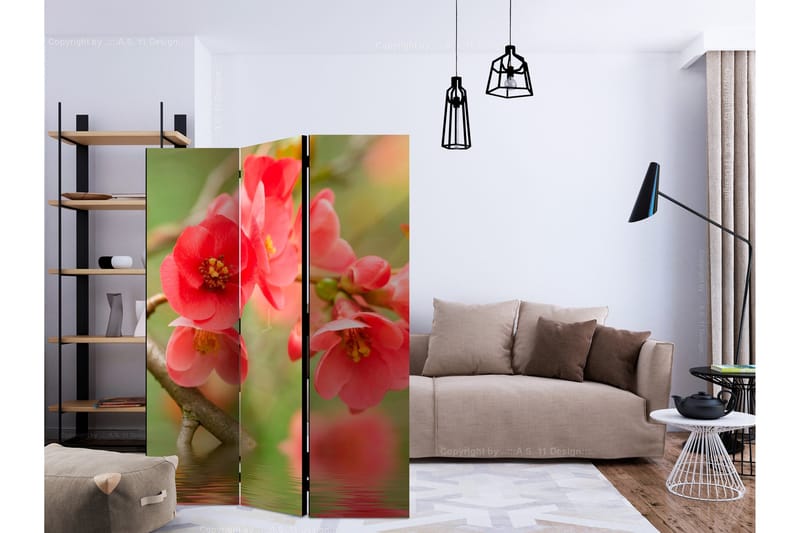 Rumsavdelare - Azalea reflected in the water 135x172 - Artgeist sp. z o. o. - Inredning & dekor - Dekor & inredningsdetaljer - Rumsavdelare