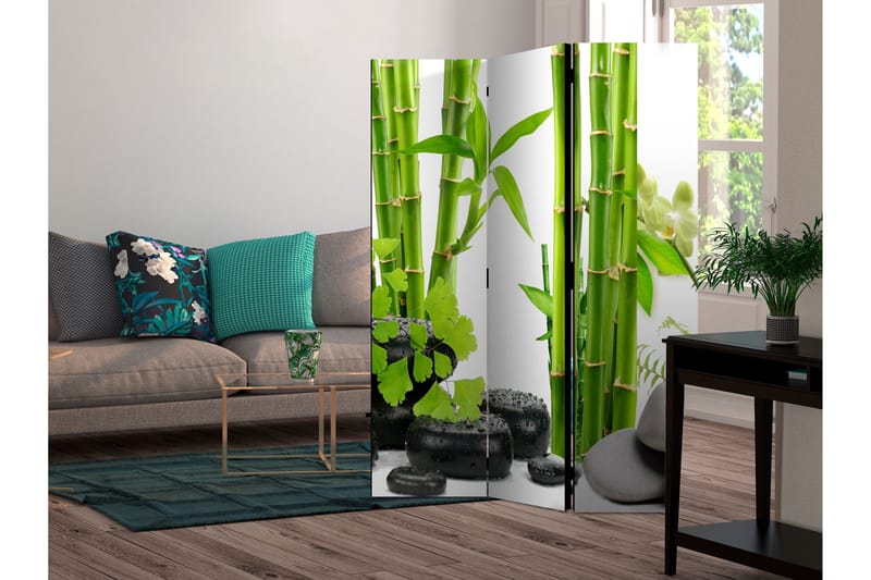 Rumsavdelare Bamboos And Stones 135x172 - Artgeist sp. z o. o. - Inredning & dekor - Dekor & inredningsdetaljer - Rumsavdelare