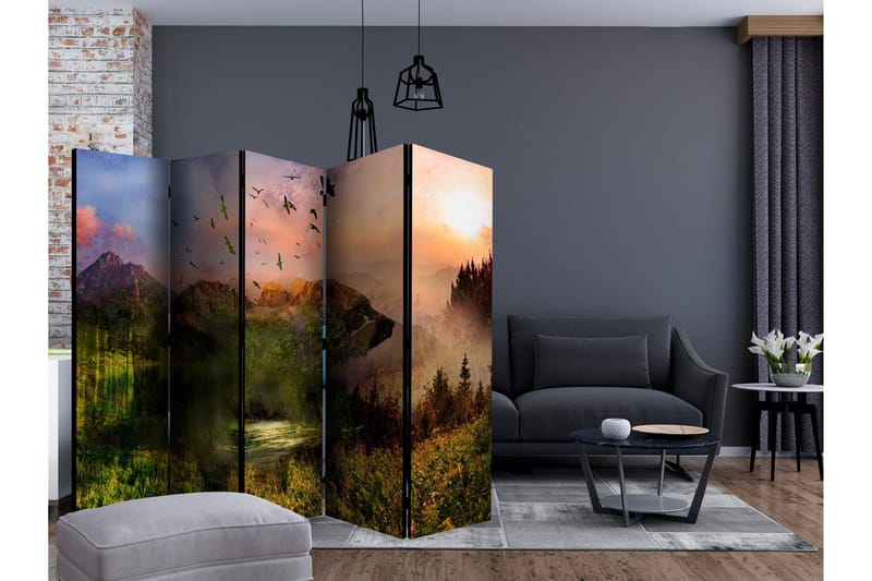 Rumsavdelare - Bear in the Mountain II 225x172 - Artgeist sp. z o. o. - Inredning & dekor - Dekor & inredningsdetaljer - Rumsavdelare