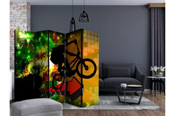 Rumsavdelare - Bicycle Tricks II 225x172 - Artgeist sp. z o. o. - Inredning & dekor - Dekor & inredningsdetaljer - Rumsavdelare