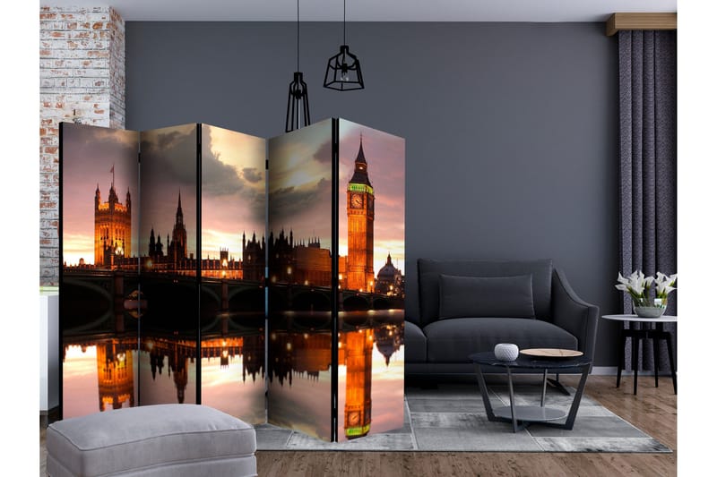 Rumsavdelare - Big Ben in the evening, London II 225x172 - Artgeist sp. z o. o. - Inredning & dekor - Dekor & inredningsdetaljer - Rumsavdelare