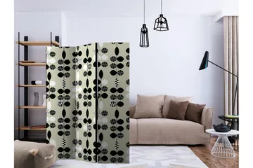 Rumsavdelare Black and White Dots 135x172 cm - Artgeist sp. z o. o. - Inredning & dekor - Dekor & inredningsdetaljer - Rumsavdelare