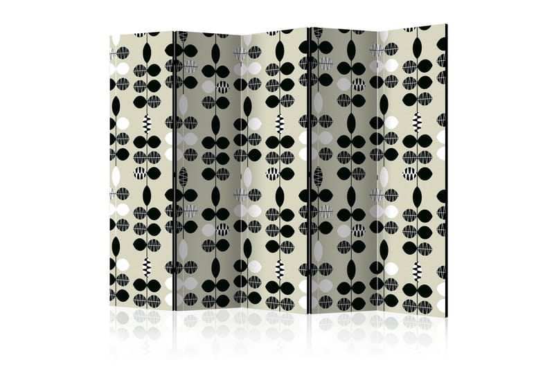 RUMSAVDELARE Black and White Dots II 225x172 cm - Artgeist sp. z o. o. - Inredning & dekor - Dekor & inredningsdetaljer - Rumsavdelare