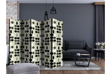 Rumsavdelare Black and White Dots II 225x172 cm - Artgeist sp. z o. o. - Inredning & dekor - Dekor & inredningsdetaljer - Rumsavdelare