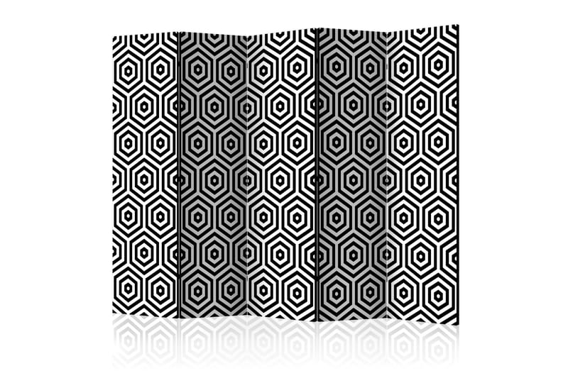 RUMSAVDELARE Black and White Hypnosis II 225x172 cm - Artgeist sp. z o. o. - Rumsavdelare