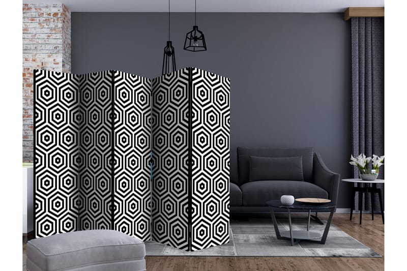 RUMSAVDELARE Black and White Hypnosis II 225x172 cm - Artgeist sp. z o. o. - Inredning & dekor - Dekor & inredningsdetaljer - Rumsavdelare