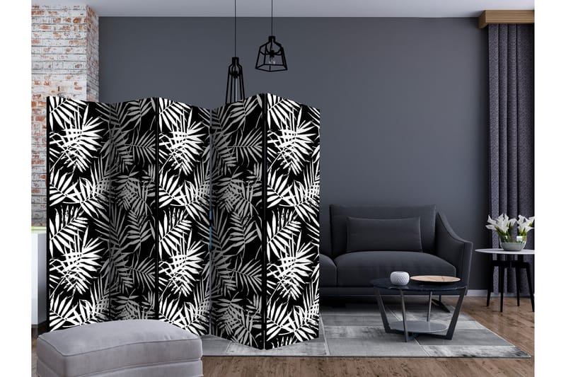RUMSAVDELARE Black and White Jungle II 225x172 cm - Artgeist sp. z o. o. - Inredning & dekor - Dekor & inredningsdetaljer - Rumsavdelare
