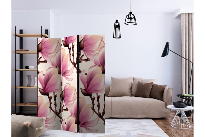 Rumsavdelare Blooming Magnolias 135x172 cm - Artgeist sp. z o. o. - Inredning & dekor - Dekor & inredningsdetaljer - Rumsavdelare