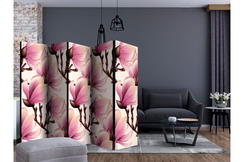 RUMSAVDELARE Blooming Magnolias II 225x172 cm - Artgeist sp. z o. o. - Inredning & dekor - Dekor & inredningsdetaljer - Rumsavdelare