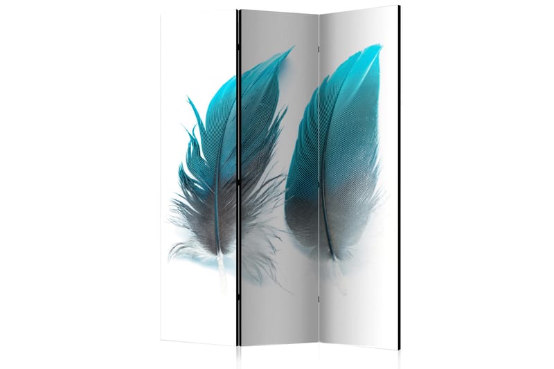 RUMSAVDELARE Blue Feathers 135x172 - Artgeist sp. z o. o. - Rumsavdelare