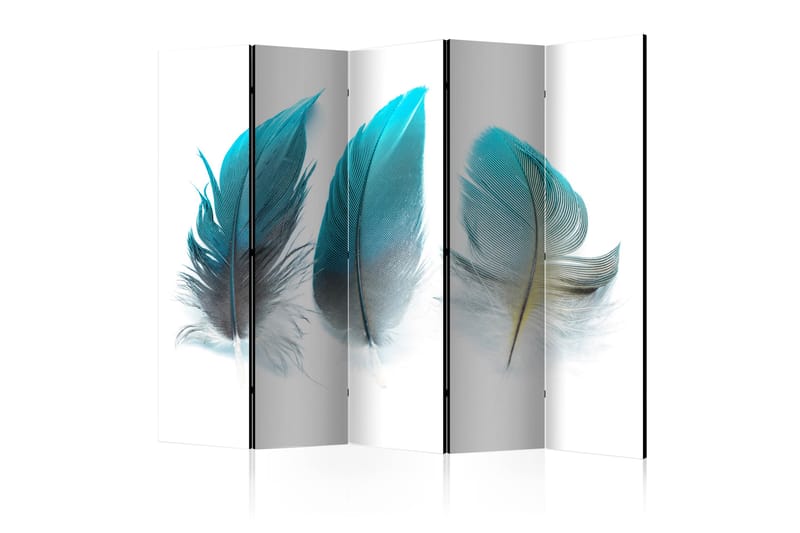 RUMSAVDELARE Blue Feathers 225x172 - Artgeist sp. z o. o. - Inredning & dekor - Dekor & inredningsdetaljer - Rumsavdelare