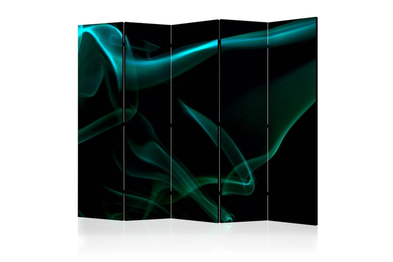 RUMSAVDELARE Blue Smoke Waves II 225x172 cm - Artgeist sp. z o. o. - Rumsavdelare