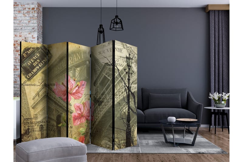 RUMSAVDELARE Bonjour Paris! II 225x172 cm - Artgeist sp. z o. o. - Inredning & dekor - Dekor & inredningsdetaljer - Rumsavdelare