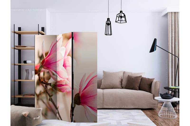 Rumsavdelare - Branch of magnolia tree 135x172 - Artgeist sp. z o. o. - Inredning & dekor - Dekor & inredningsdetaljer - Rumsavdelare