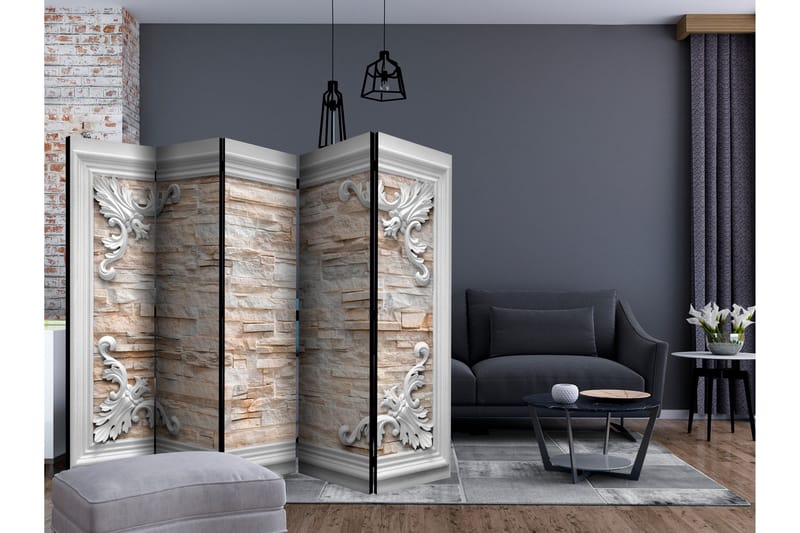 Rumsavdelare - Brick in the Frame (Orange) II 225x172 - Artgeist sp. z o. o. - Inredning & dekor - Dekor & inredningsdetaljer - Rumsavdelare