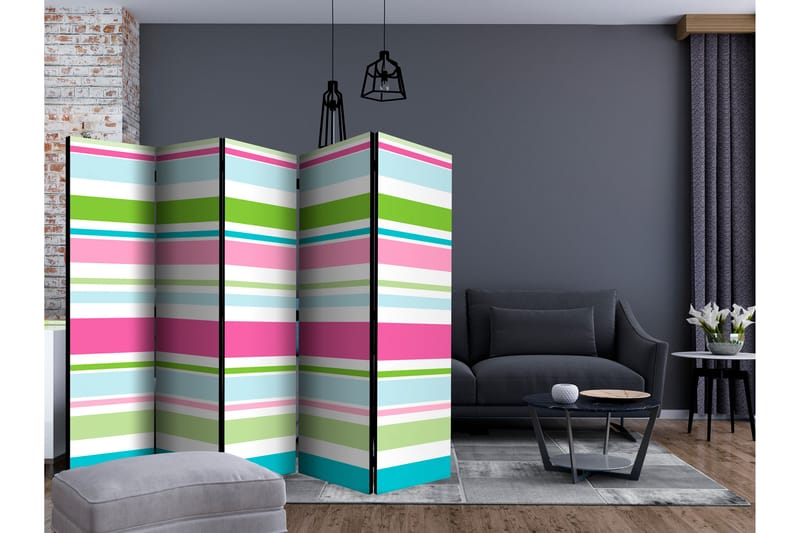 RUMSAVDELARE Bright Stripes II 225x172 cm - Artgeist sp. z o. o. - Inredning & dekor - Dekor & inredningsdetaljer - Rumsavdelare