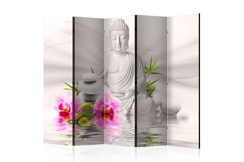 Rumsavdelare Buddha And Orchids 225x172, Artgeist sp. z o. o.