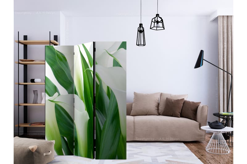 RUMSAVDELARE Bunch of Flowers - Callas 135x172 cm - Artgeist sp. z o. o. - Inredning & dekor - Dekor & inredningsdetaljer - Rumsavdelare