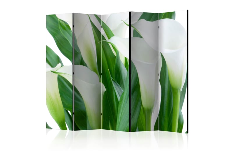 RUMSAVDELARE Bunch of Flowers - Callas II 225x172 cm - Artgeist sp. z o. o. - Rumsavdelare